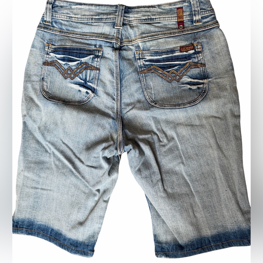 Zana Di ladies long denim jean shorts size 14